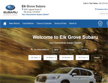 Tablet Screenshot of elkgrovesubaru.com